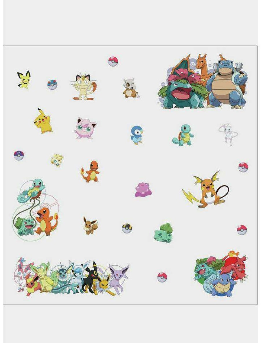 Home * | Best Sale Pokemon Favorite Character Peel And Stick Wall Decals