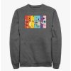 Guys * | Buy Pokemon Rainbow Panels Sweatshirt Char Htr