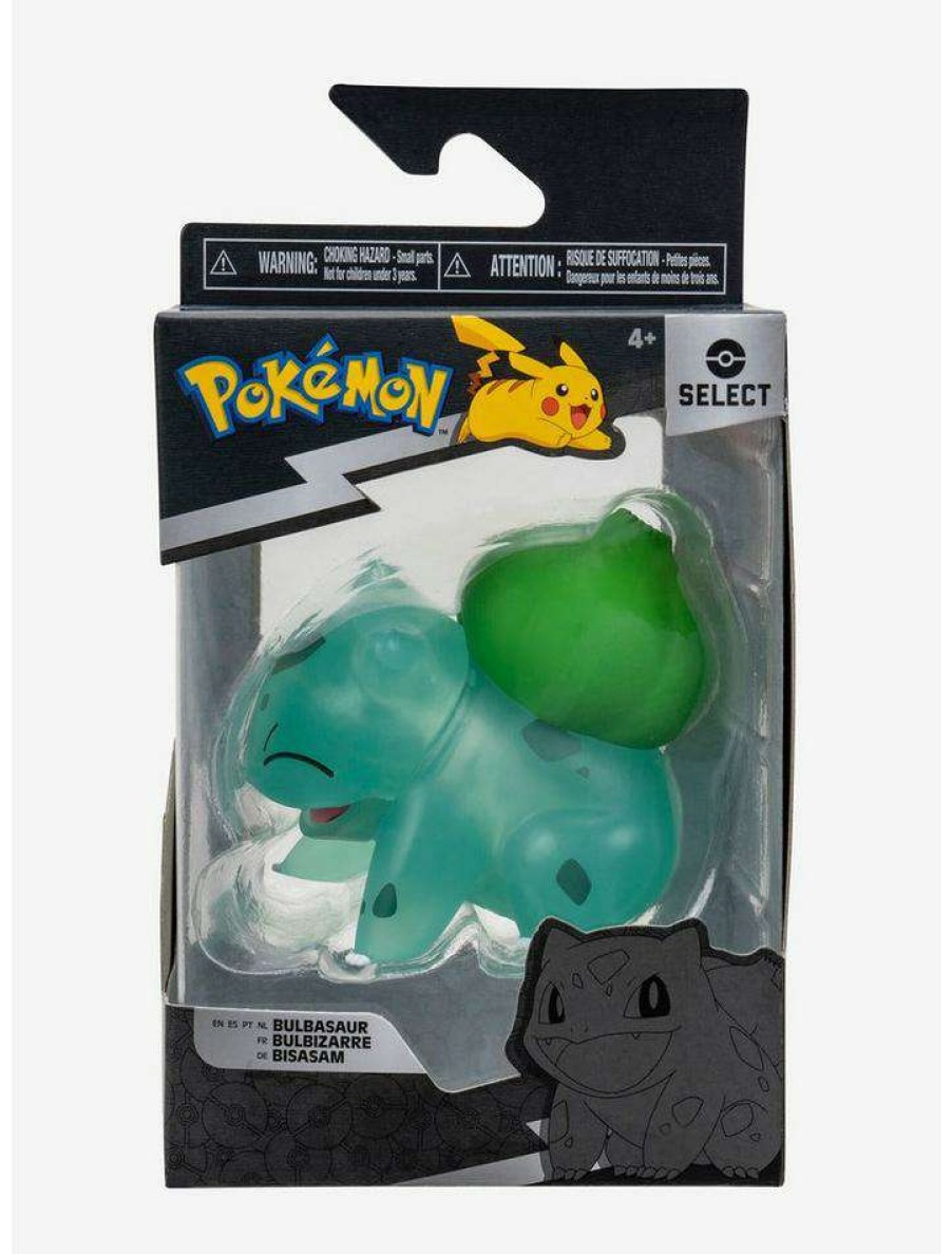 Back To School * | Buy Pokemon Select Battle Translucent Bulbasaur Figure