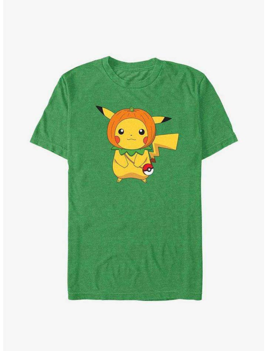 Guys * | Cheap Pokemon Pikachu Pumpkin Hat T-Shirt Kel Htr