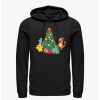 Guys * | Top 10 Pokemon Christmas Tree Hoodie Black