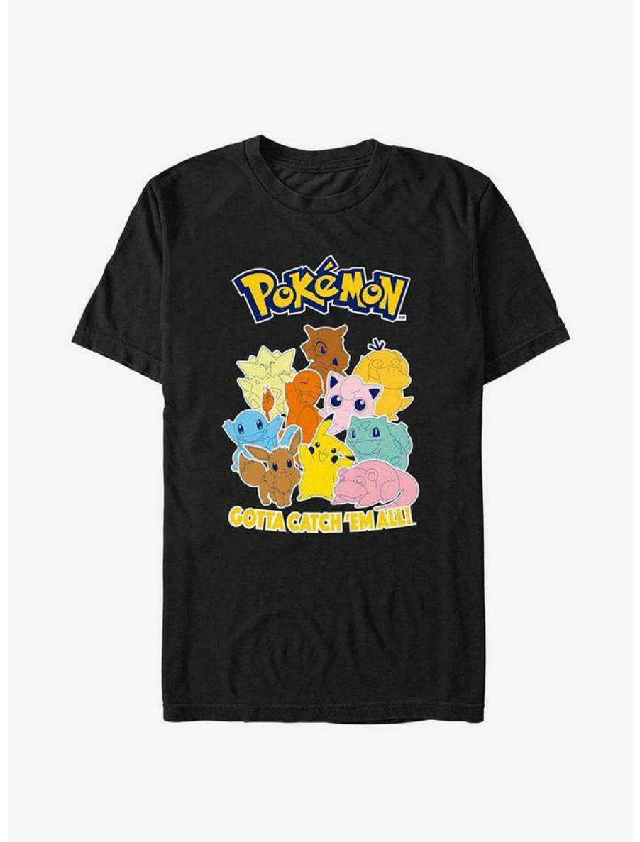 Guys * | Outlet Pokemon Gotta Catch 'Em All T-Shirt Black