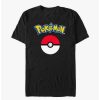 Tees * | Cheap Pokemon Pokeball Logo T-Shirt Black