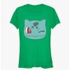 Tees * | Best Reviews Of Pokemon Bulbasaur Face Girls T-Shirt Kelly