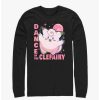 Guys * | Discount Pokemon Clefairy Dance Long-Sleeve T-Shirt Black