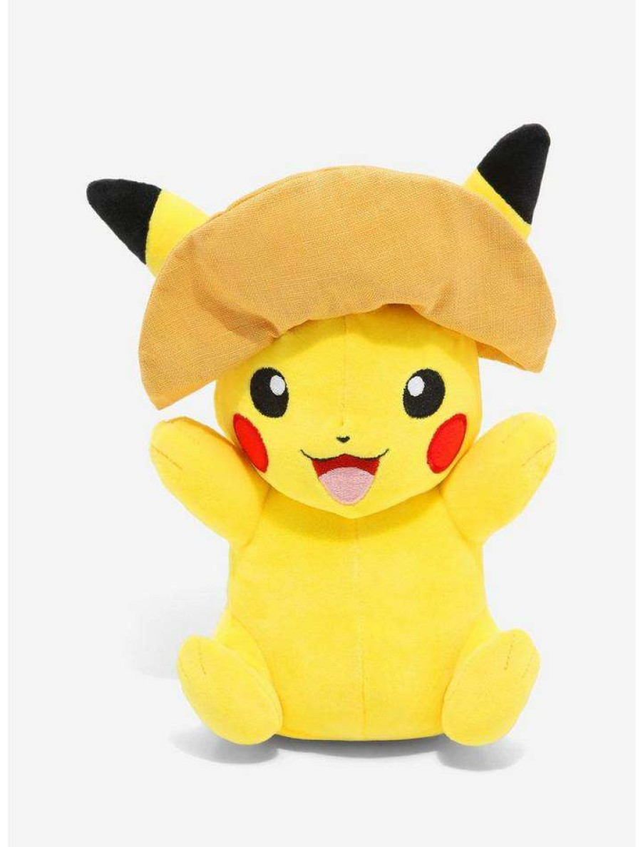 Toys & Collectibles * | Cheap Pokemon Pikachu Sun Hat Plush