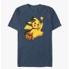 Guys * | Promo Pokemon Pikachu Wizard T-Shirt Navy Htr