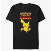 Tees * | Outlet Pokemon Battle Ready Pikachu T-Shirt Black