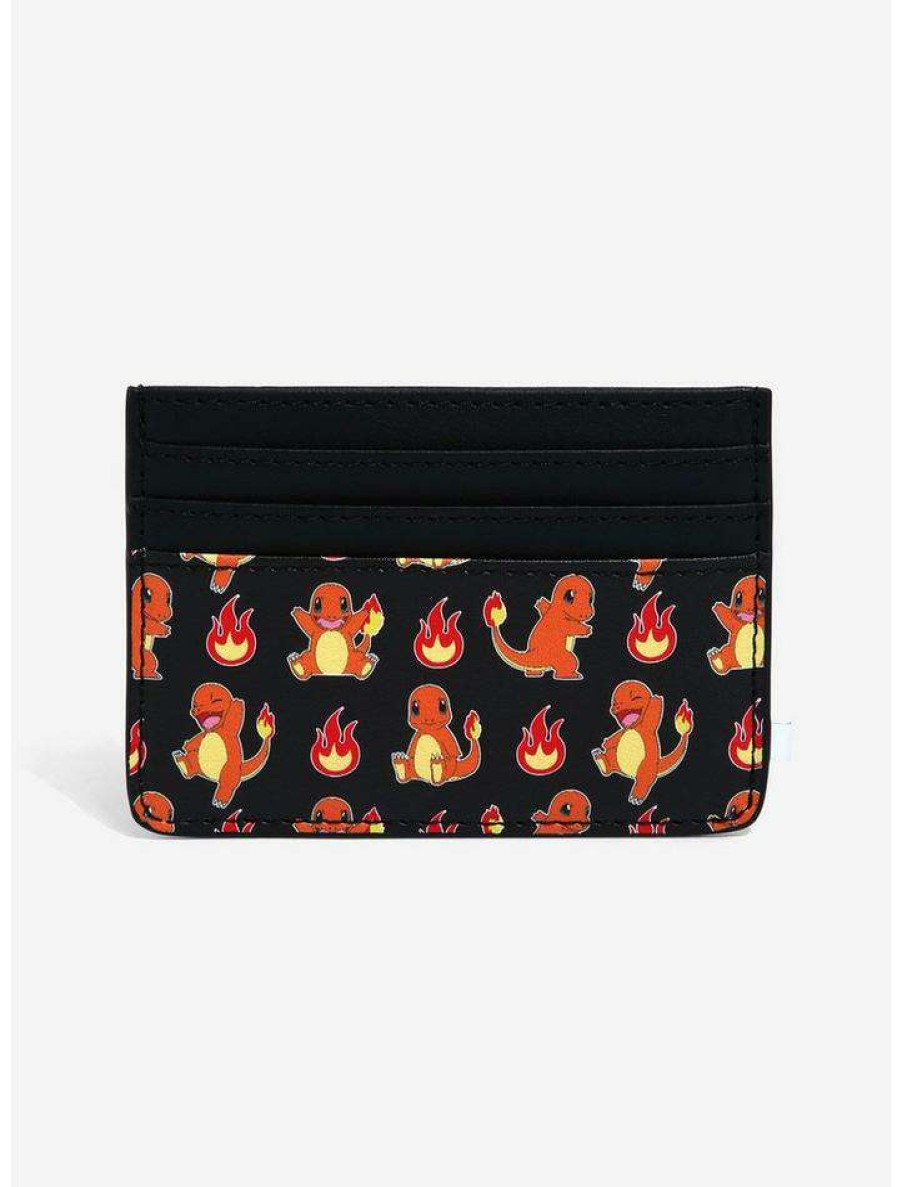 Backpacks & Bags * | Outlet Loungefly Pokemon Charmander Flames Cardholder