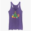 Girls * | Brand New Pokemon Christmas Tree Girls Tank Pur Htr