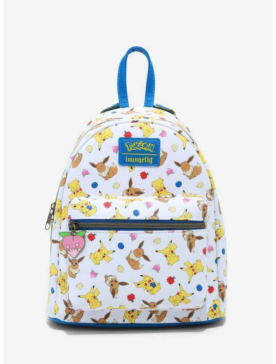 Back To School * | Hot Sale Loungefly Pokemon Eevee & Pikachu Mini Backpack