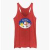 Girls * | Coupon Pokemon Happy Holidays Snowman Girls Tank Red Htr