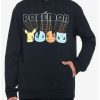 Guys * | Brand New Pokemon 1980S Style Logo Hoodie Black