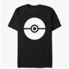 Tees * | Best Reviews Of Pokemon Pokeball Icon T-Shirt Black