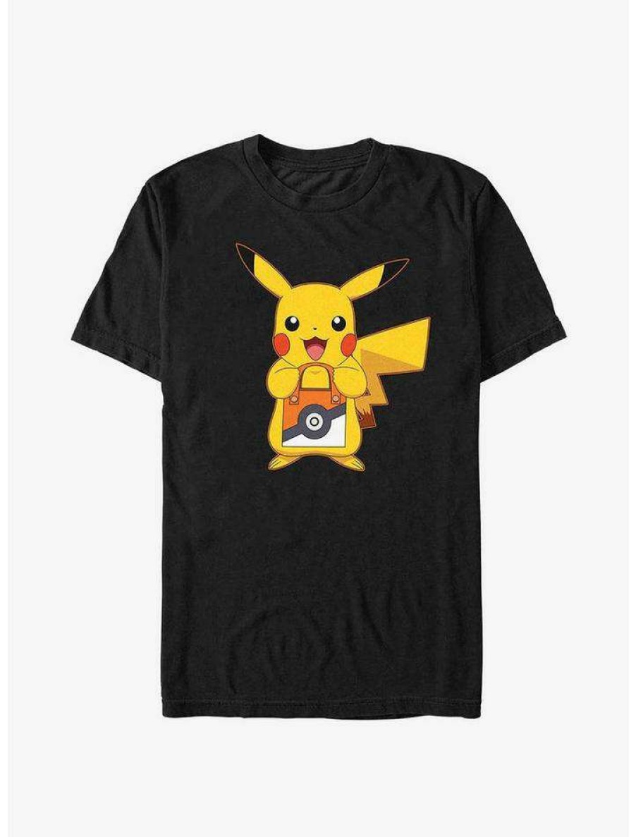 Guys * | Budget Pokemon Pikachu Treat T-Shirt Black