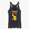 Girls * | Discount Pokemon Battle Ready Pikachu Girls Tank Blk Htr