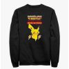 Guys * | Budget Pokemon Battle Ready Pikachu Sweatshirt Black