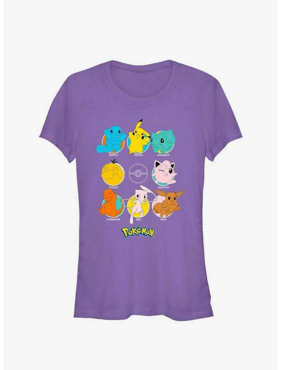 Tees * | Brand New Pokemon Classic Pokemon Girls T-Shirt Purple