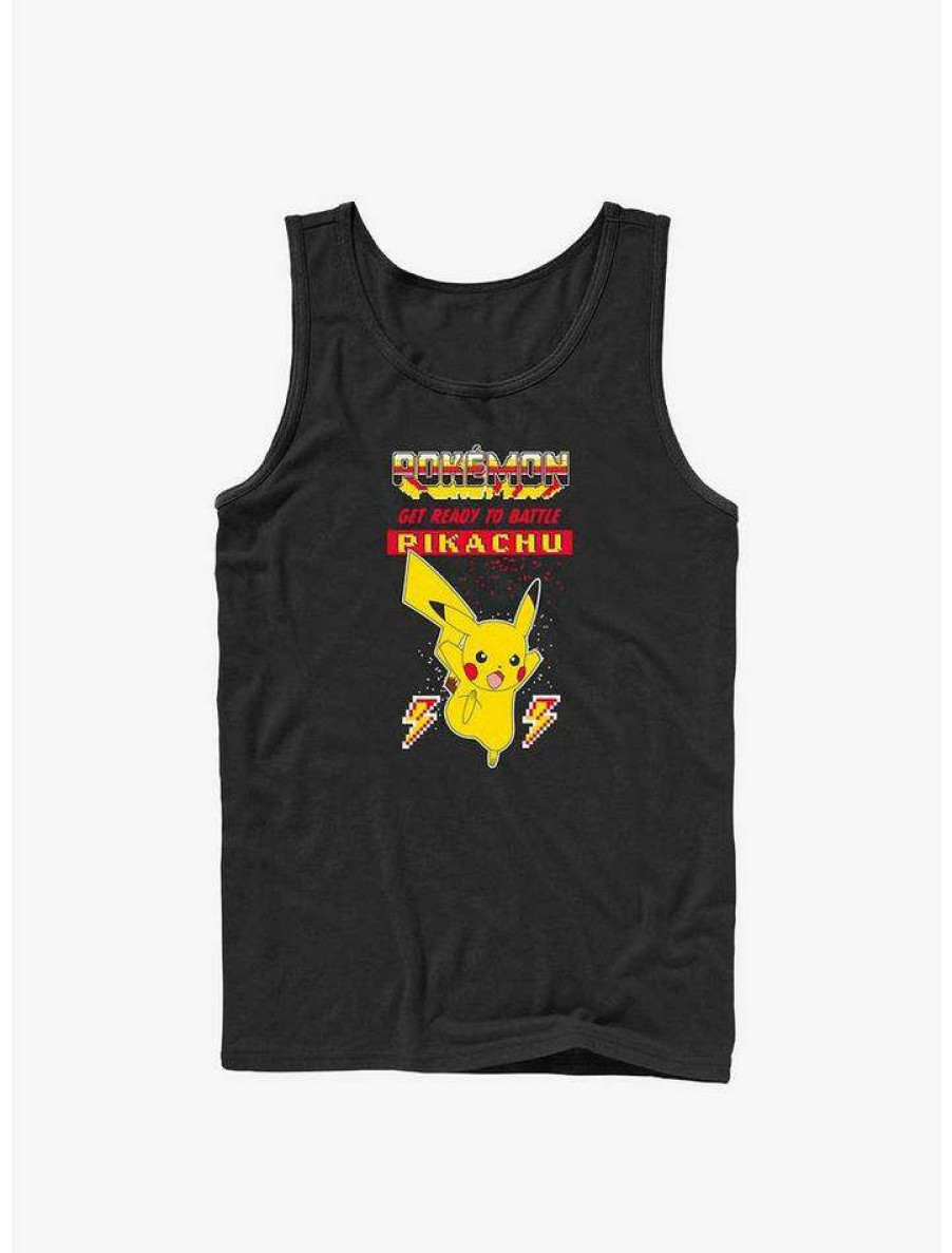 Guys * | Coupon Pokemon Battle Ready Pikachu Tank Black