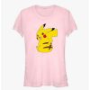 Tees * | Buy Pokemon Back At You Pikachu Girls T-Shirt Light Pink