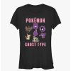 Tees * | Outlet Pokemon Ghost Type Girls T-Shirt Black