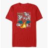 Tees * | Promo Pokemon Charizard Infographic T-Shirt Red