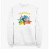 Guys * | Best Pirce Pokemon Eeveelutions Sweatshirt White