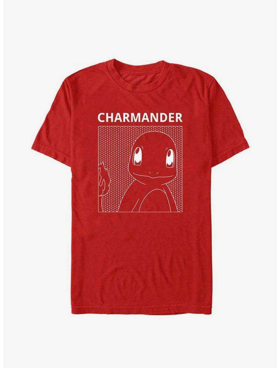 Guys * | Best Sale Pokemon Charmander T-Shirt Red