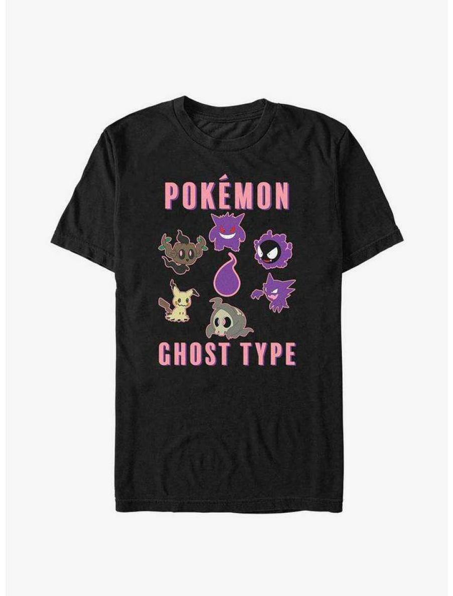 Tees * | Top 10 Pokemon Ghost Type T-Shirt Black