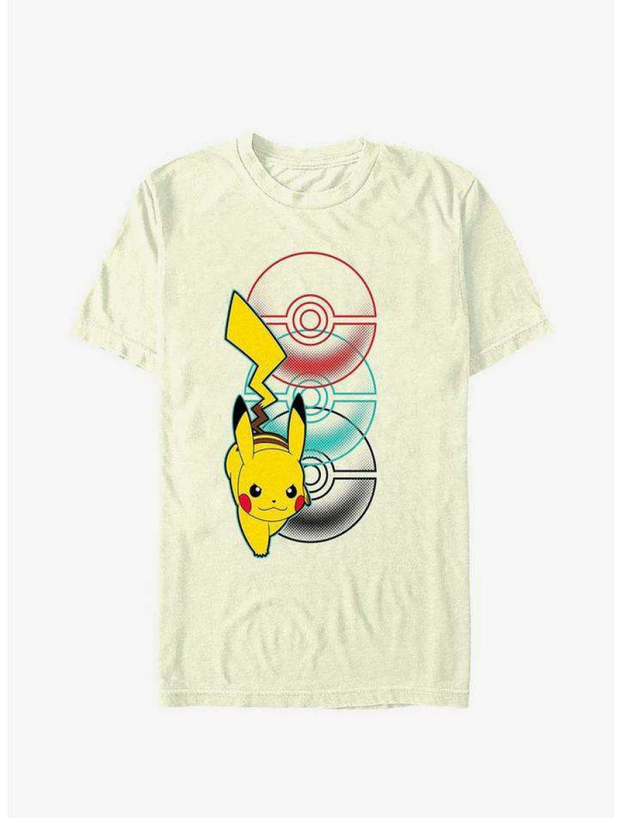 Tees * | New Pokemon Catch Pikachu T-Shirt Natural