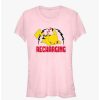 Tees * | Discount Pokemon Sleepy Pikachu Recharging Girls T-Shirt Light Pink