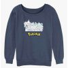 Girls * | Best Pirce Pokemon The Classics Girls Slouchy Sweatshirt Bluehtr