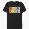 Guys * | Discount Pokemon Rainbow Faces T-Shirt Black