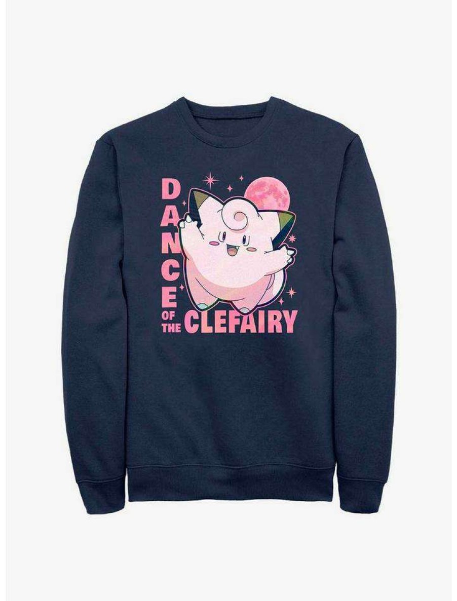 Guys * | Best Deal Pokemon Dance Of The Clefairy Sweatshirt Navy