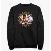 Guys * | Flash Sale Pokemon Pichu And Delibird Holiday Party Sweatshirt Black