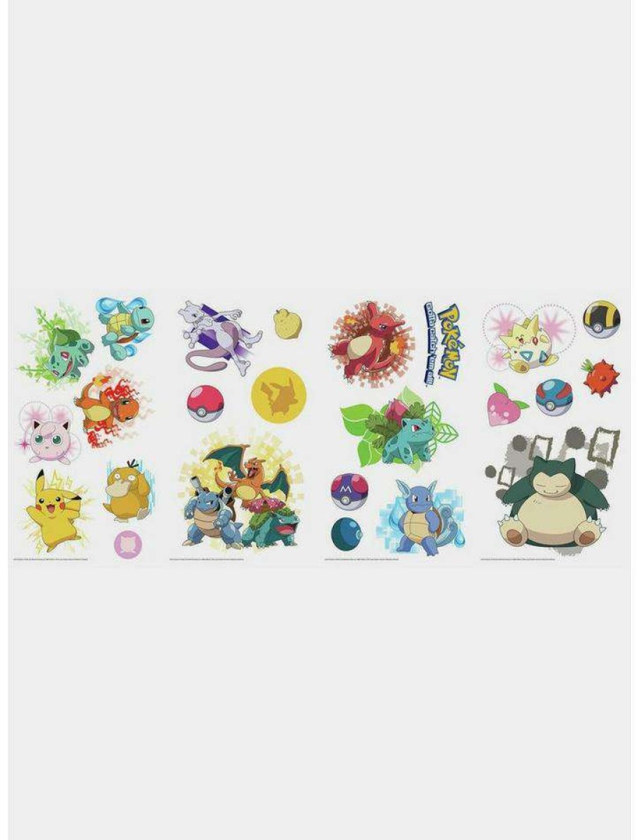 Home * | New Pokemon Iconic Peel And Stick Wall Decals