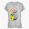 Tees * | New Pokemon Catch Pikachu Girls T-Shirt Ath Htr