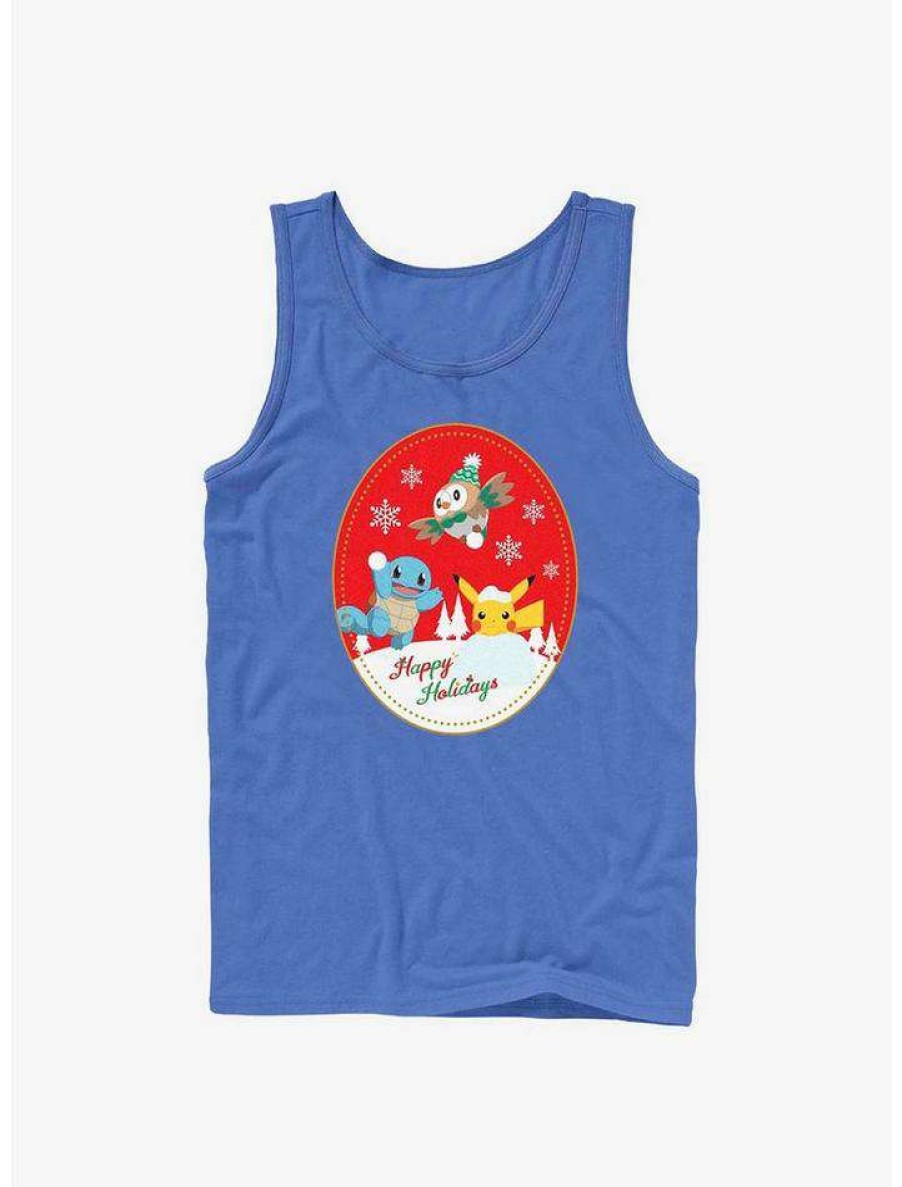 Guys * | Best Reviews Of Pokemon Happy Holiday Snow Day Tank Royal