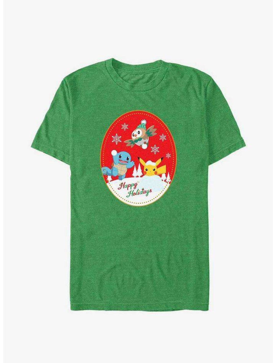 Guys * | New Pokemon Happy Holiday Snow Day T-Shirt Kel Htr