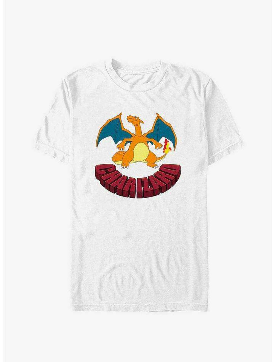 Tees * | Top 10 Pokemon Charizard T-Shirt White