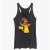 Girls * | Top 10 Pokemon Pikachu Witch Girls Tank Blk Htr