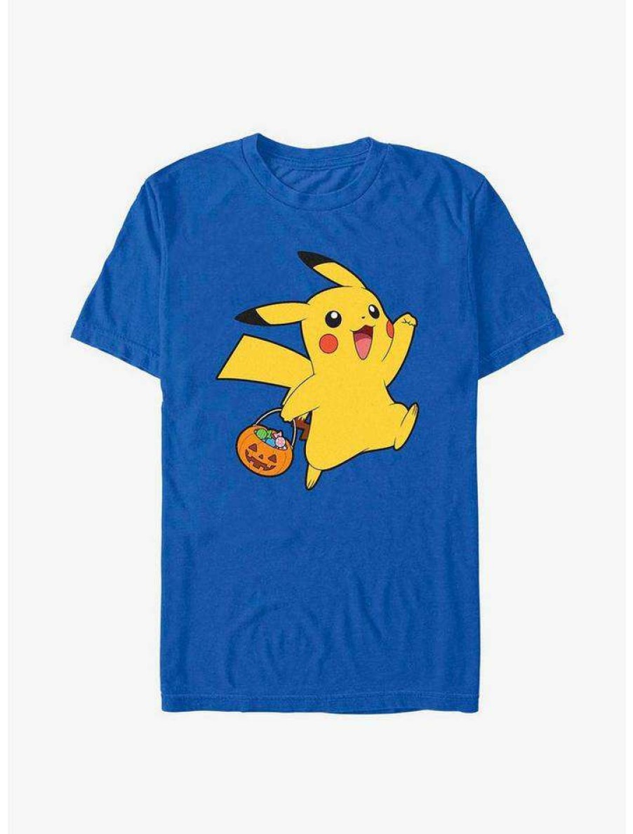 Guys * | Best Reviews Of Pokemon Pikachu Happy Candy T-Shirt Royal