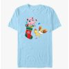 Guys * | Promo Pokemon Jiggly Puff And Fennekin Gift Stocking T-Shirt Lt Blue