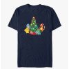 Guys * | Outlet Pokemon Christmas Tree T-Shirt Navy