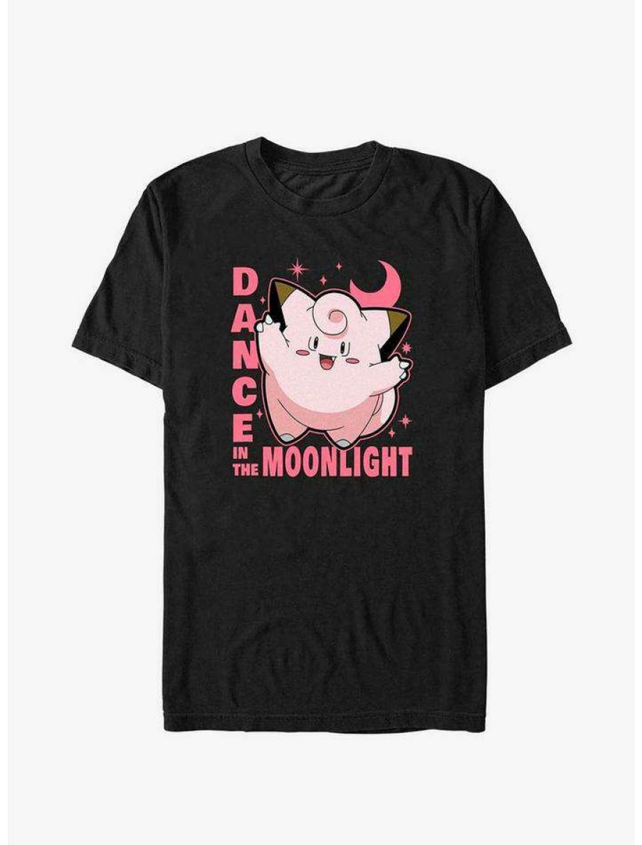 Tees * | Brand New Pokemon Clefairy Dance T-Shirt Black