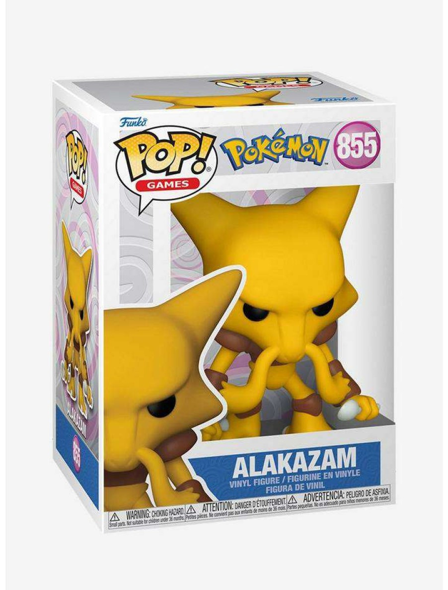 Toys & Collectibles * | Flash Sale Funko Pokemon Pop! Games Alakazam Vinyl Figure