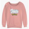 Girls * | Flash Sale Pokemon The Classics Girls Slouchy Sweatshirt Desertpnk