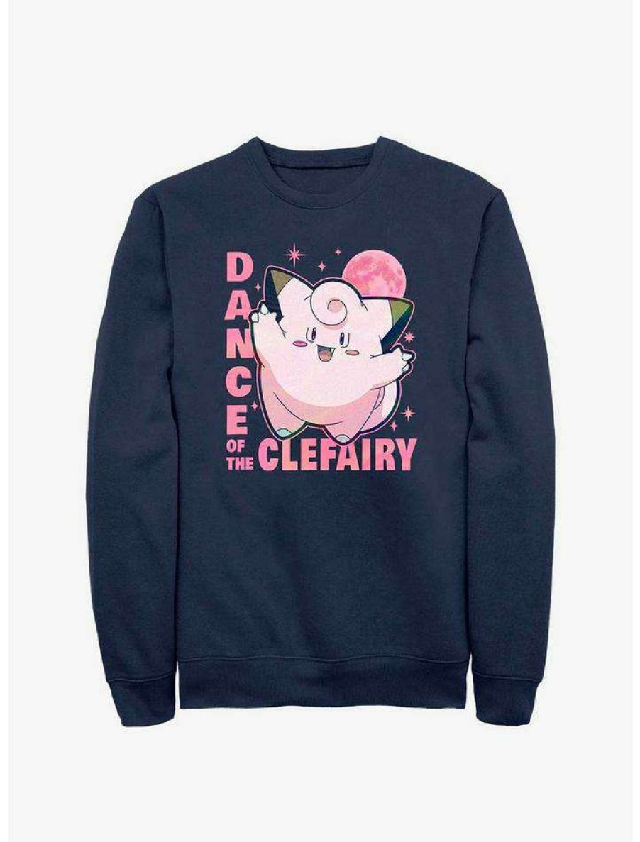 Guys * | Outlet Pokemon Clefairy Dance Sweatshirt Navy