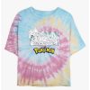 Tees * | Outlet Pokemon The Classics Tie-Dye Girls Crop T-Shirt Blupnkly