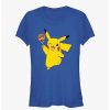 Girls * | Best Reviews Of Pokemon Caramel Apple Pikachu Girls T-Shirt Royal